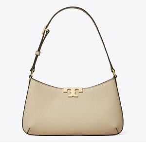 Tory Burch Eleanor Soft Shoulder Bag in Cream